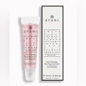 $48 Avant Velvet Perfecting Rose Sugar Argon Peony Lip Scrub NEW